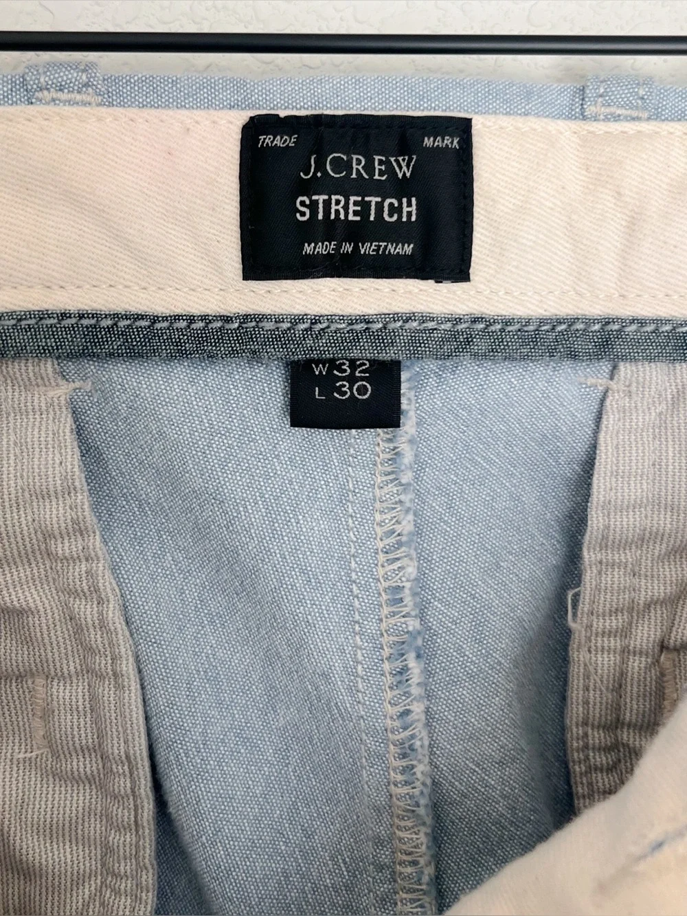 J.Crew 484 Slim Stretch Chino Pants | Dusty Blue | 32 × 30